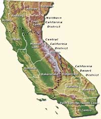 BLM districts in California